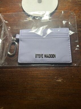 Steve Madden Lavender Cardholder Keychain